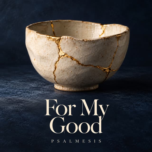 For My Good cover art — a ceramic bowl repaired with gold